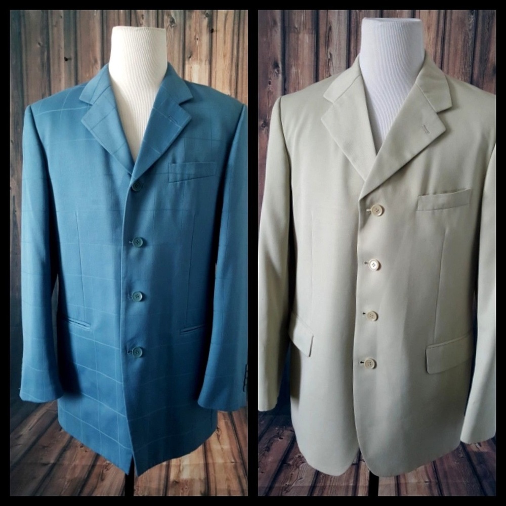 2 SOHO Men's Blazer Suit Jackets 42R